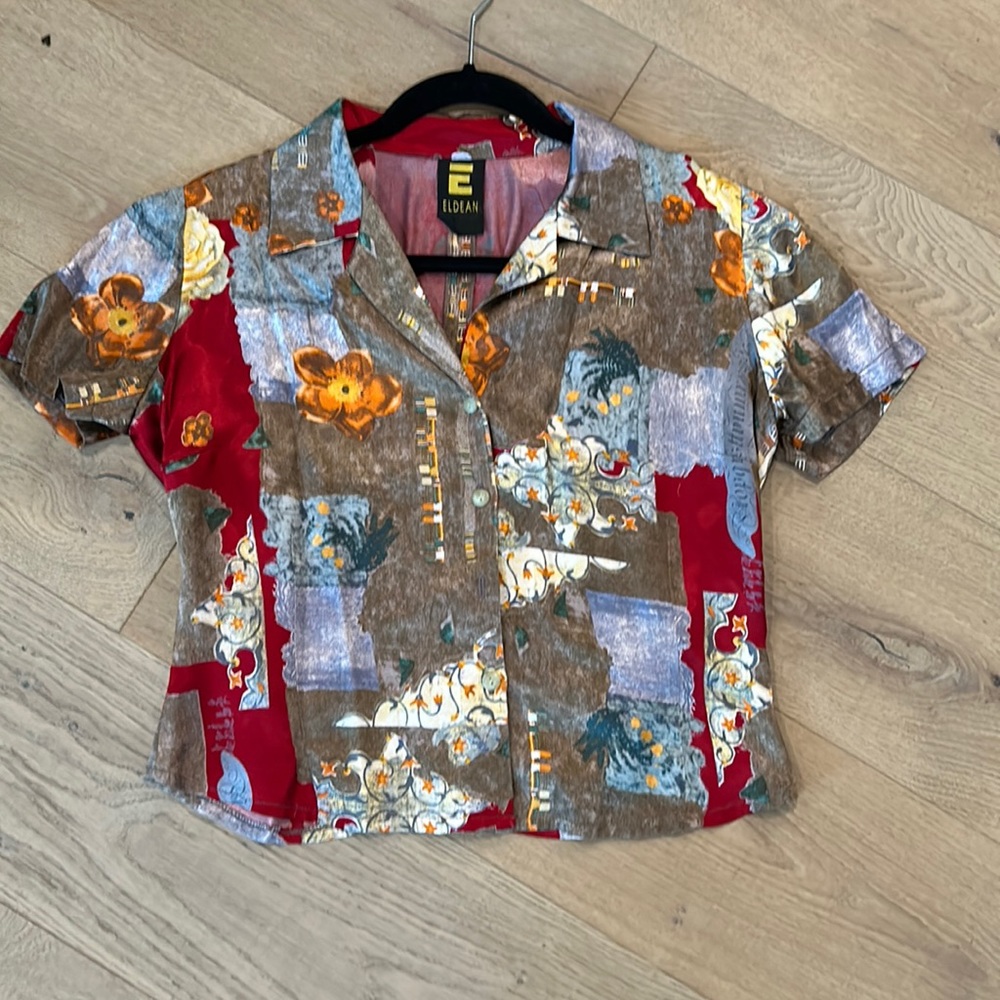 Short sleeve vintage blouse by Eldean